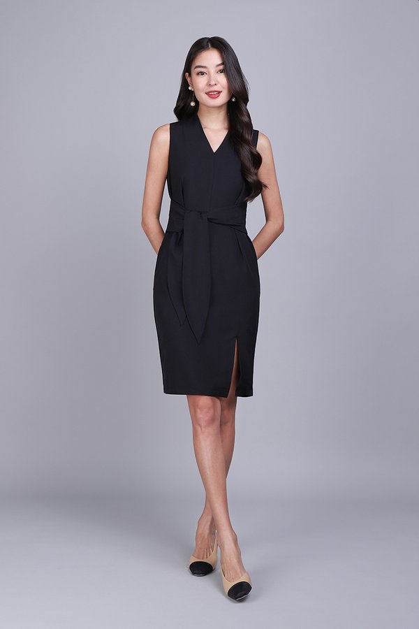 Loulynn Dress In Classic Black