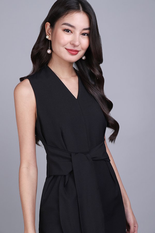 Loulynn Dress In Classic Black