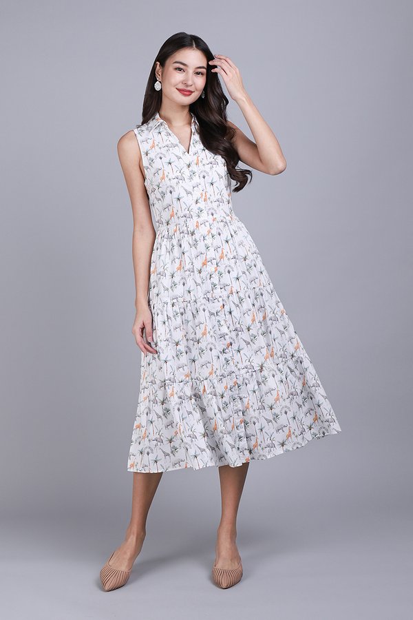 Unicorn Dress In White Safari