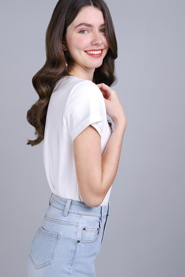 Angie Top In Classic White