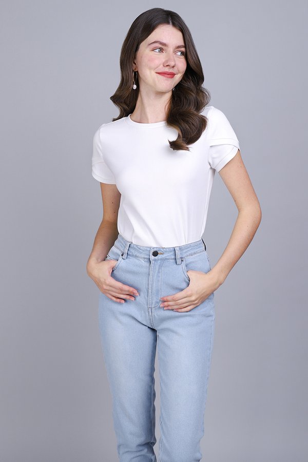Angie Top In Classic White