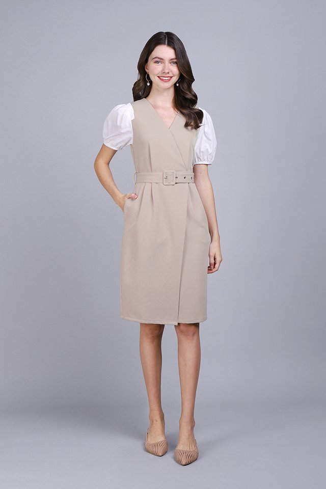Carly Dress In Taupe