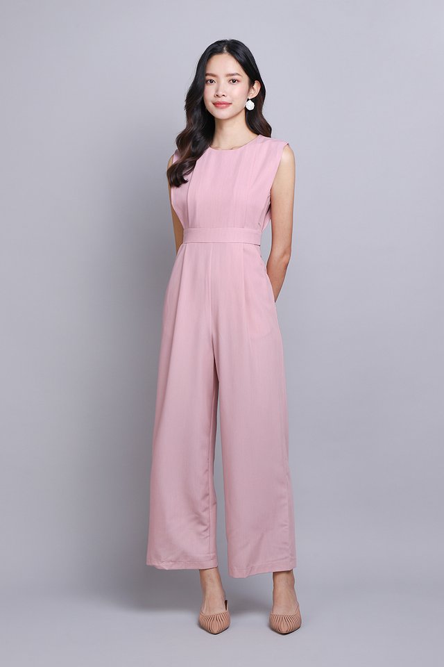 Layana Romper In French Pink