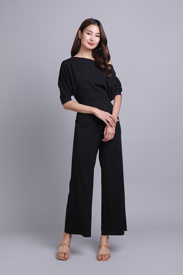 Camille Romper In Classic Black