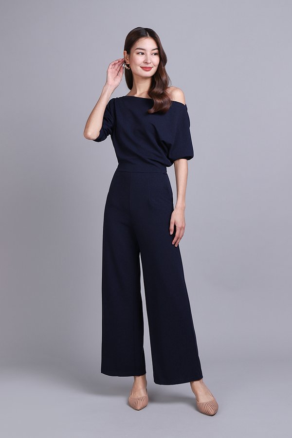 Camille Romper In Navy Blue