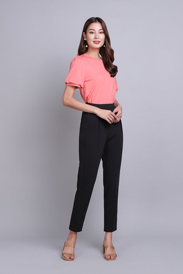 Lucie Top In Coral Pink