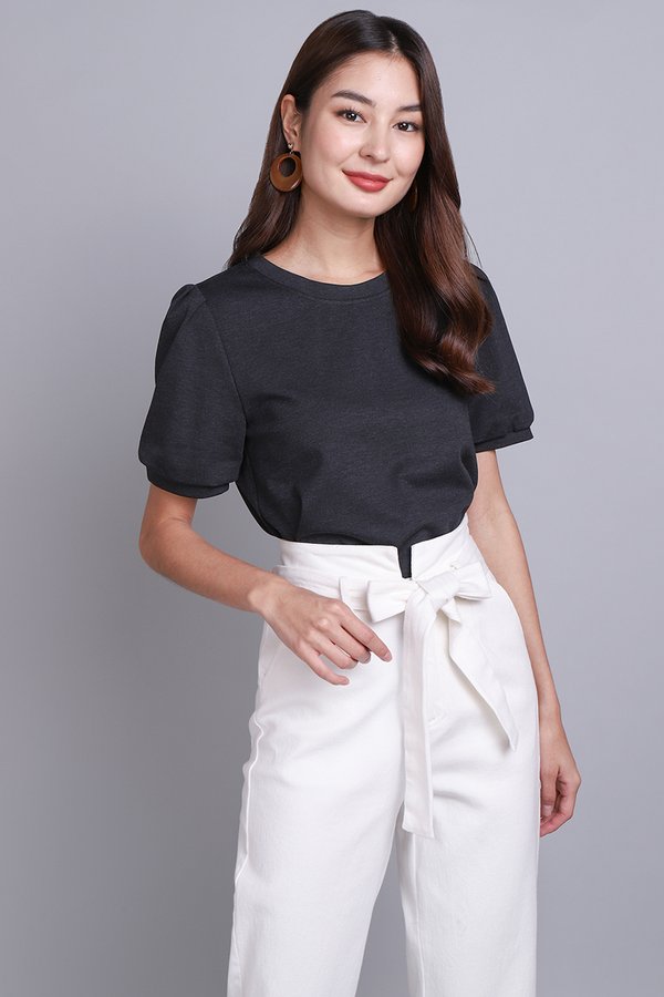 Lucie Top In Dark Grey