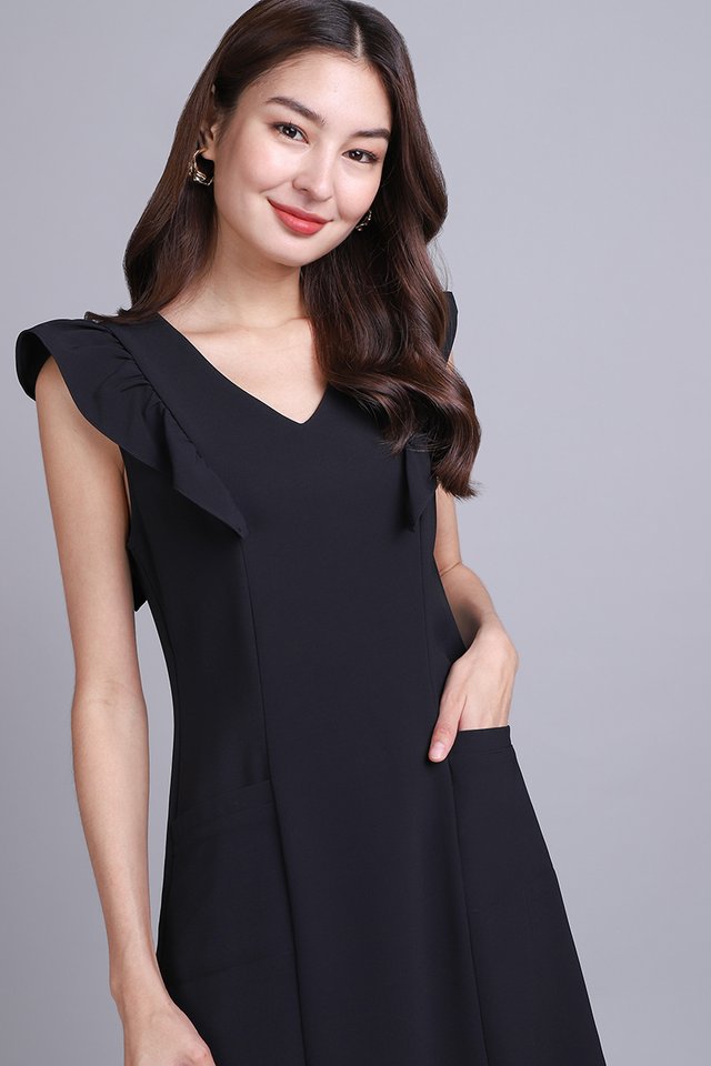 Portia Dress In Classic Black