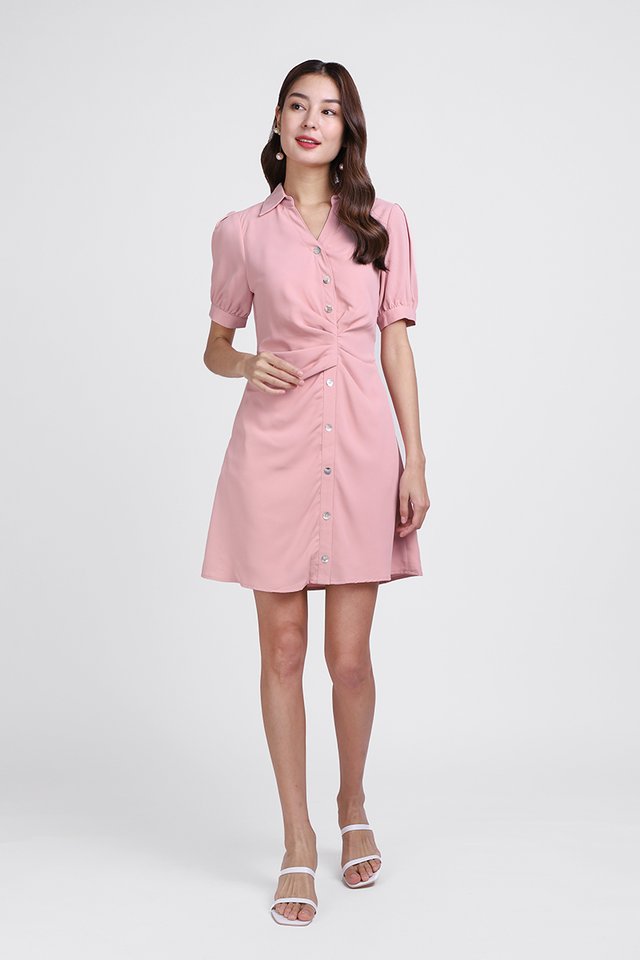 Germaine Dress In Soft Pink
