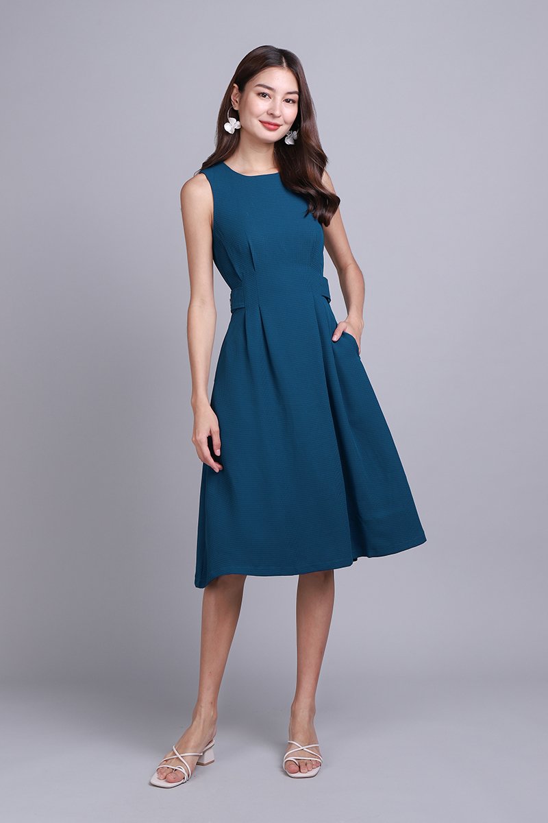Wyn Dress In Peacock Blue