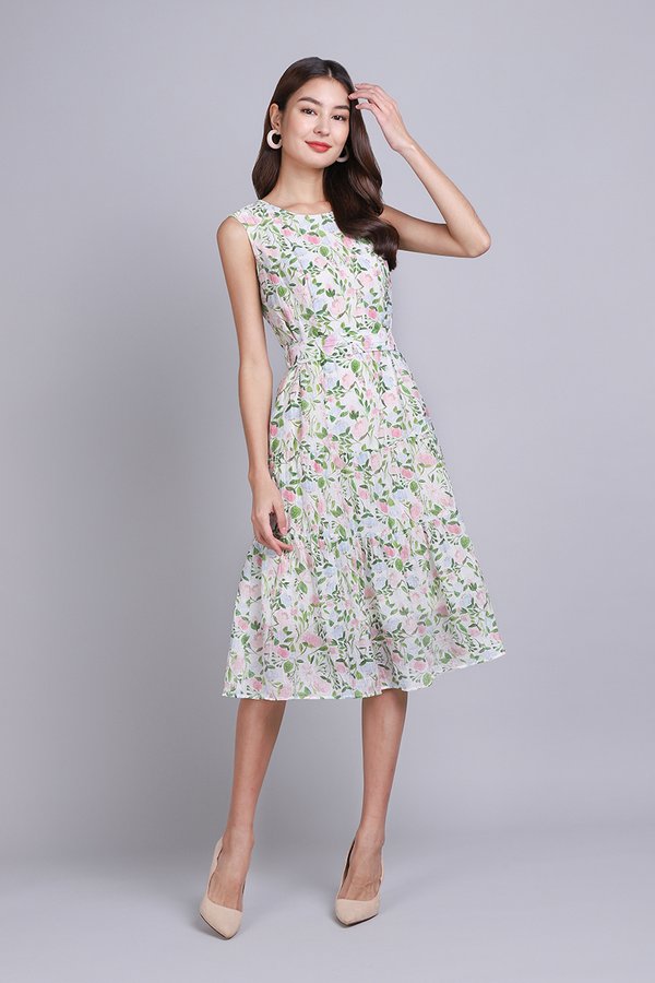 Rosie Dress In Pink Florals