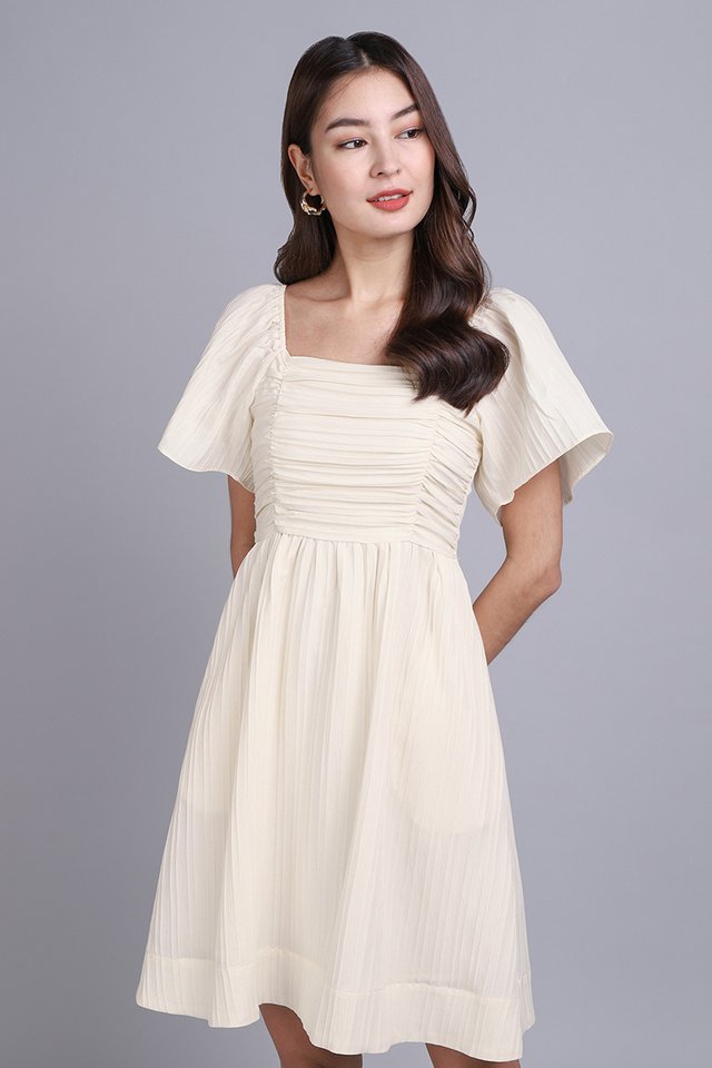 Nina Dress In Ivory Cream