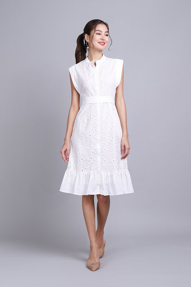 Renee Dress In Classic White