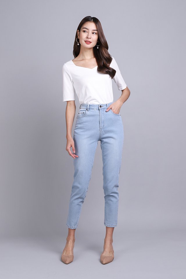 Adeline Top In Classic White