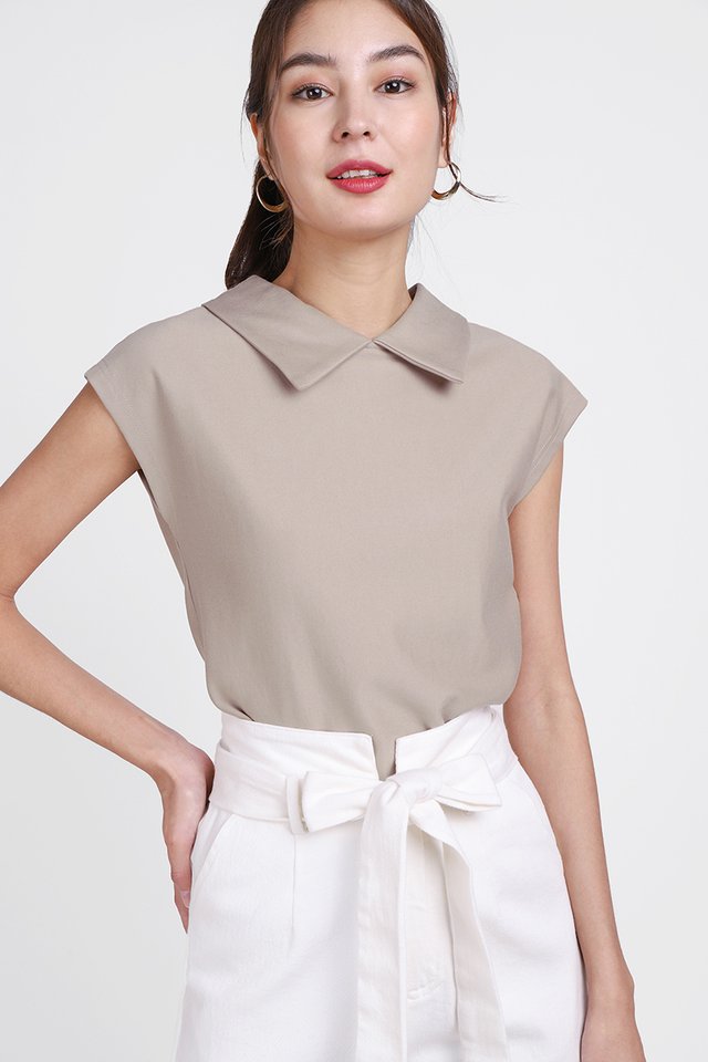 Marin Top In Taupe