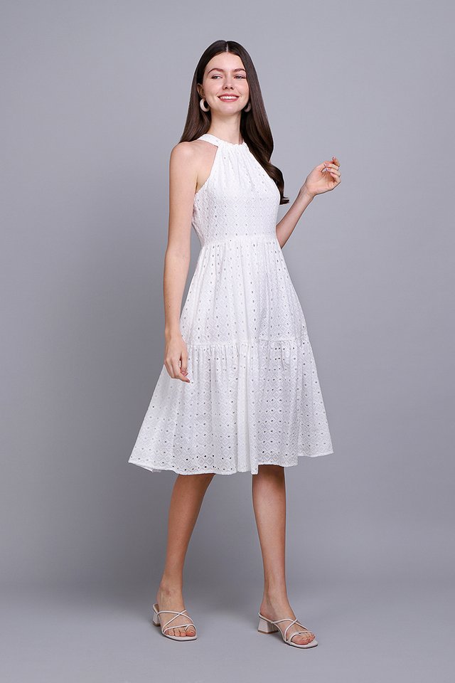 Julienne Dress In Classic White