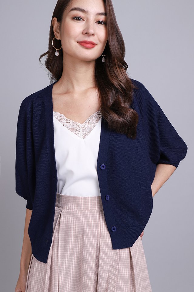 Lucia Cardigan In Navy Blue