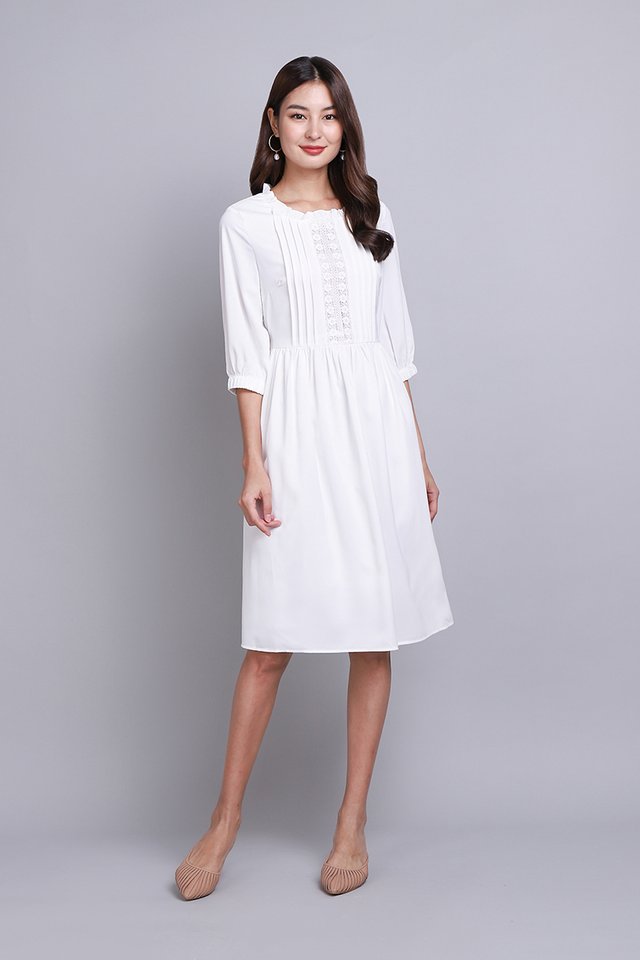 Sabine Dress In Classic White