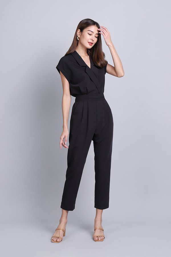 [Backorder] Lila Romper In Classic Black