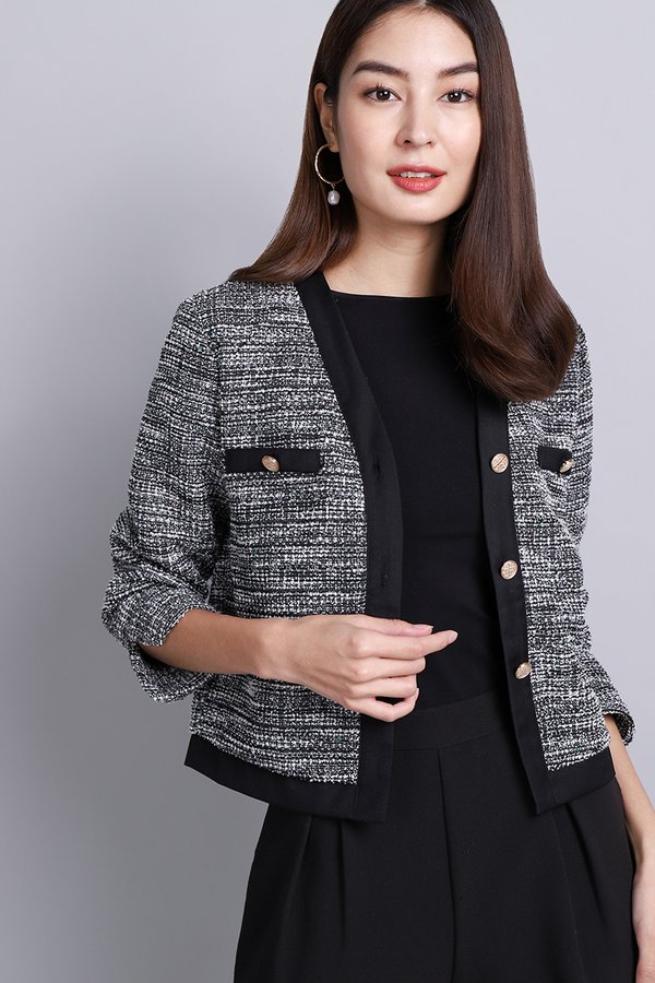 Amore Jacket In Speckled Black