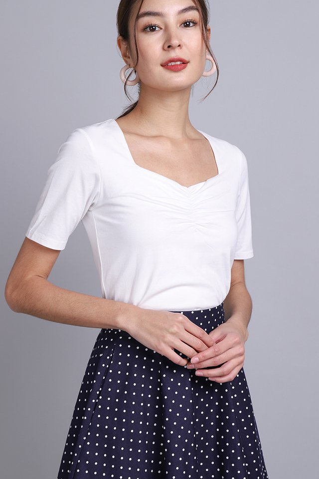 Belle Top In Classic White