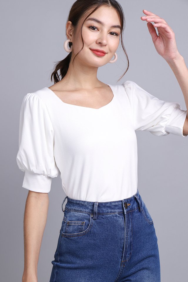 Orion Top In Classic White