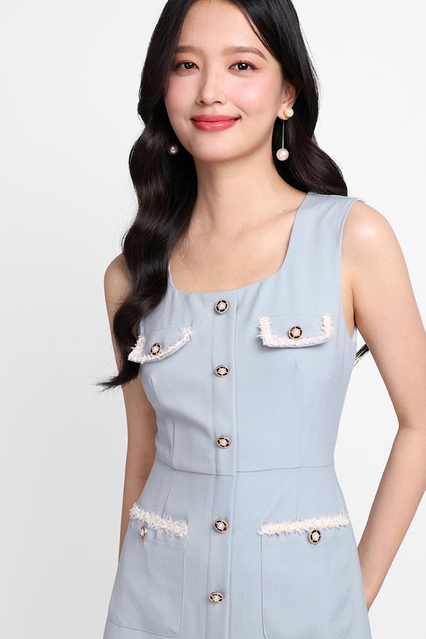 Genevieve Dress In Sky Blue