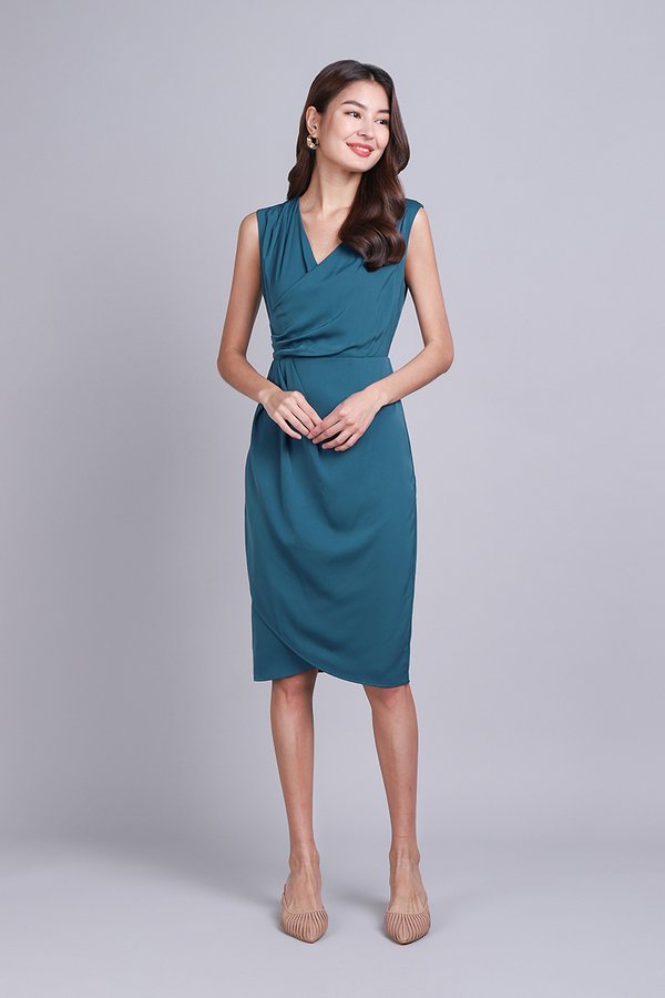 Cecily Dress In Prussian Blue