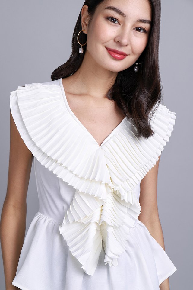 Francine Top In Classic White