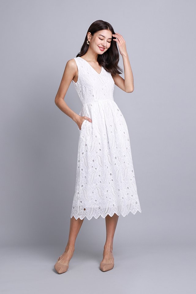 Eliana Dress In Classic White