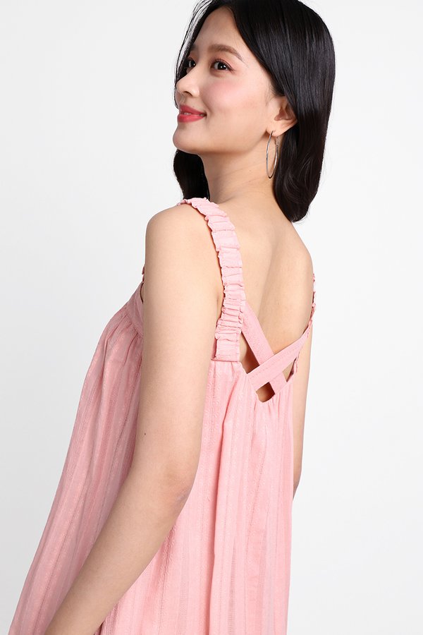 Blythe Dress In Dusty Pink