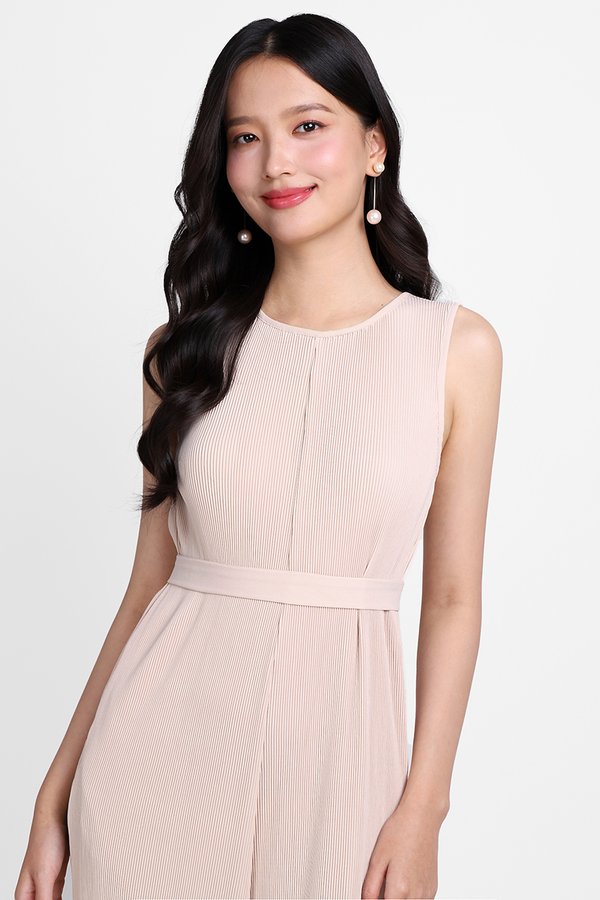 Hilton Romper In Almond Cream