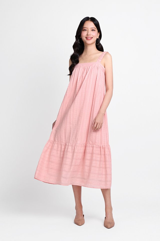 Blythe Dress In Dusty Pink