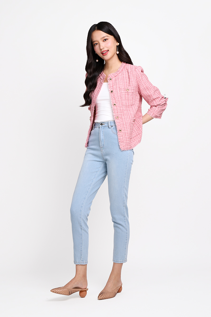 Raspberry on sale pink jacket