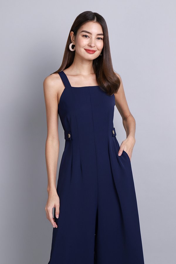 Jenrine Romper In Navy Blue