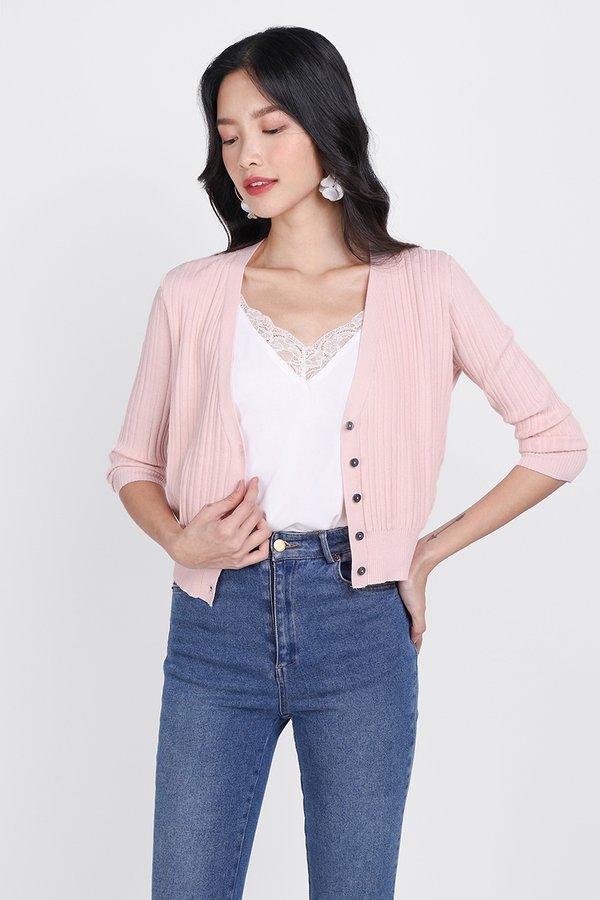 Kennedy Cardigan In Soft Pink