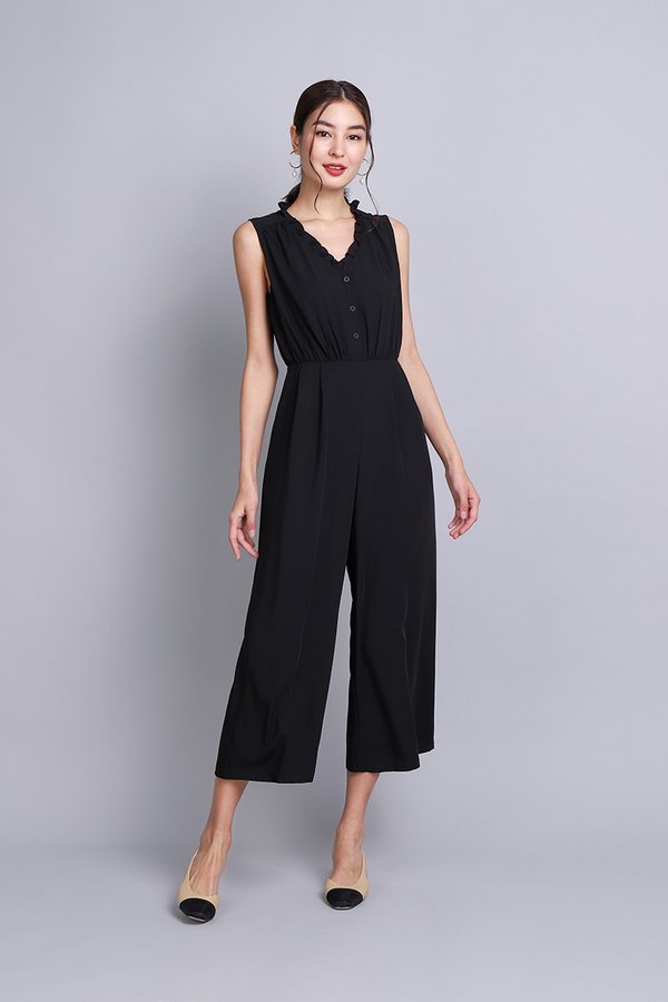 Flyn Romper In Classic Black