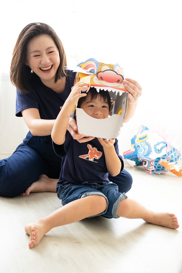 Dragon Kids Top In Navy Blue