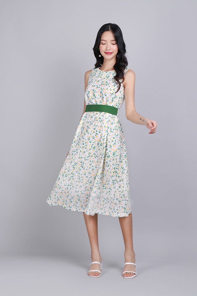 Bulbine Dress In Yellow Florals