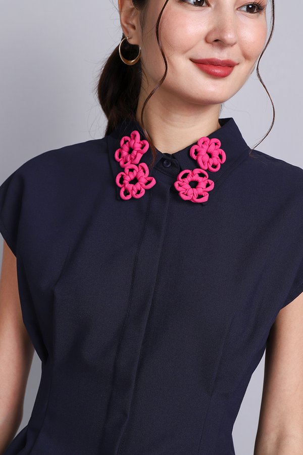 Blossom Top In Midnight Blue