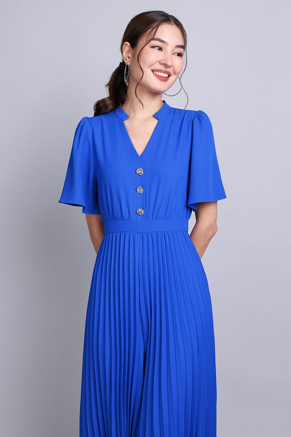 Callie Romper In Cobalt Blue