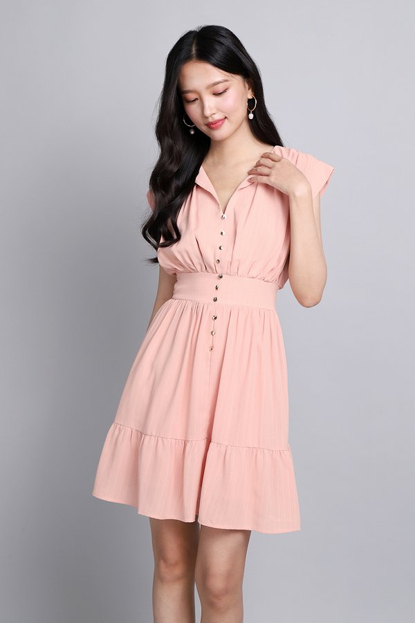 Quincy Dress In Blossom Pink