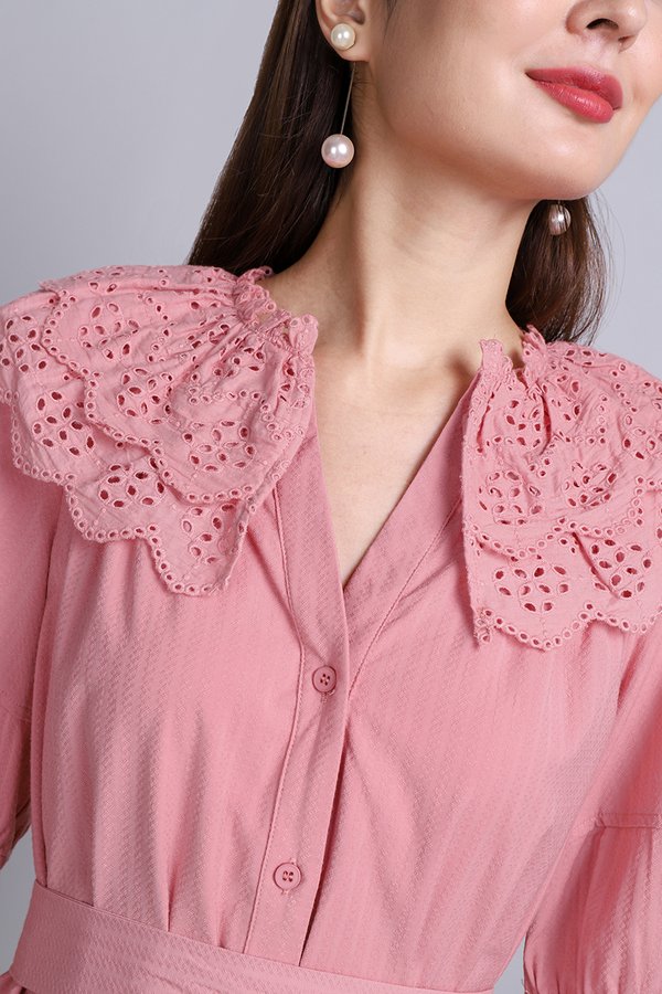 Bambi Dress In Dusty Pink