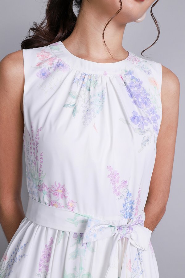 Kiara Dress In Lavender Florals