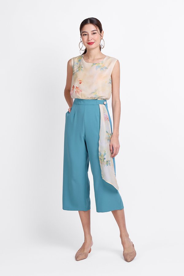 Koi Romper In Aqua