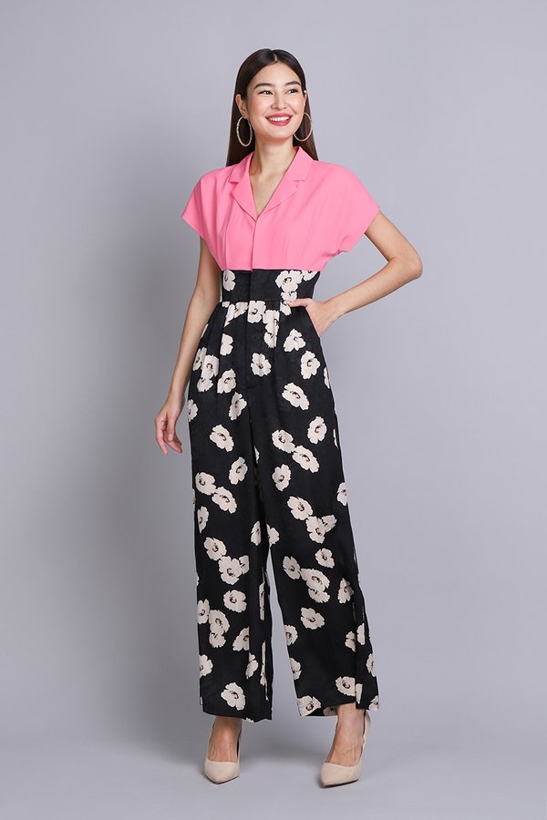 Papillon Romper In Pink Prints