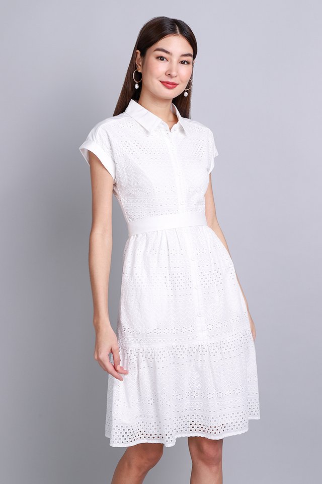 Heather Dress In Classic White