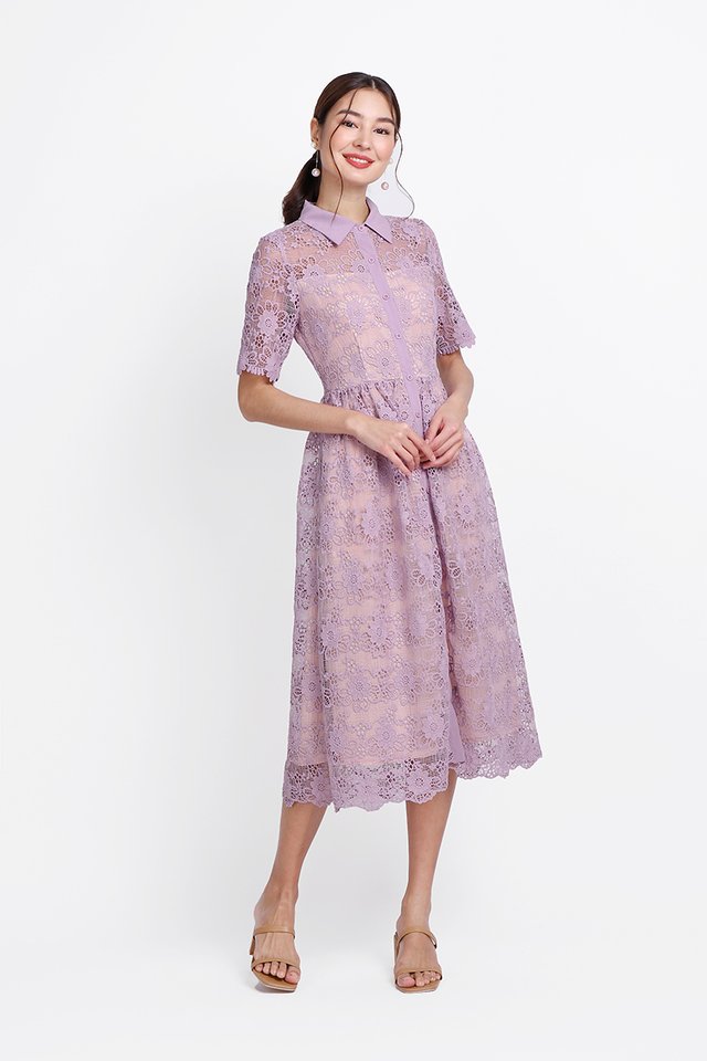 Georgiana Dress In Lavender