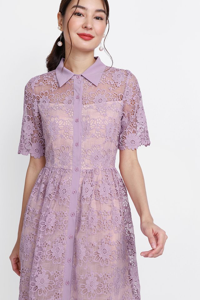 Georgiana Dress In Lavender
