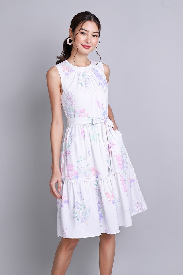 [BO] Kiara Dress In Lavender Florals